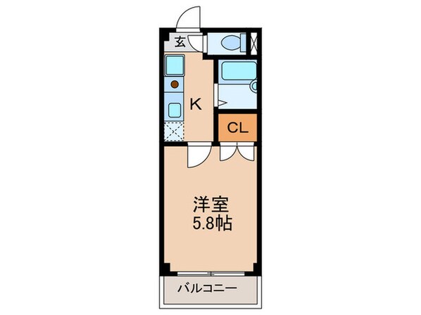 サンノ－ブルⅡの物件間取画像